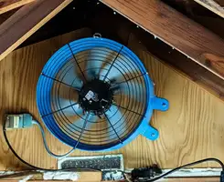 attic fan services with installed attic ventilation fan system in Tempe, AZ